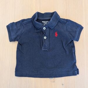 Ralph Lauren Dark Blue Kids Polo with Red Logo